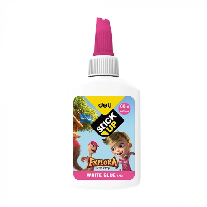 Deli Beyaz Tutkal Renkli Kapak 60 Ml A75100