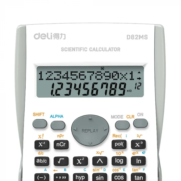 Deli Bilimsel Hesap Makinesi 240F-10+2 Digits Beyaz D82MS