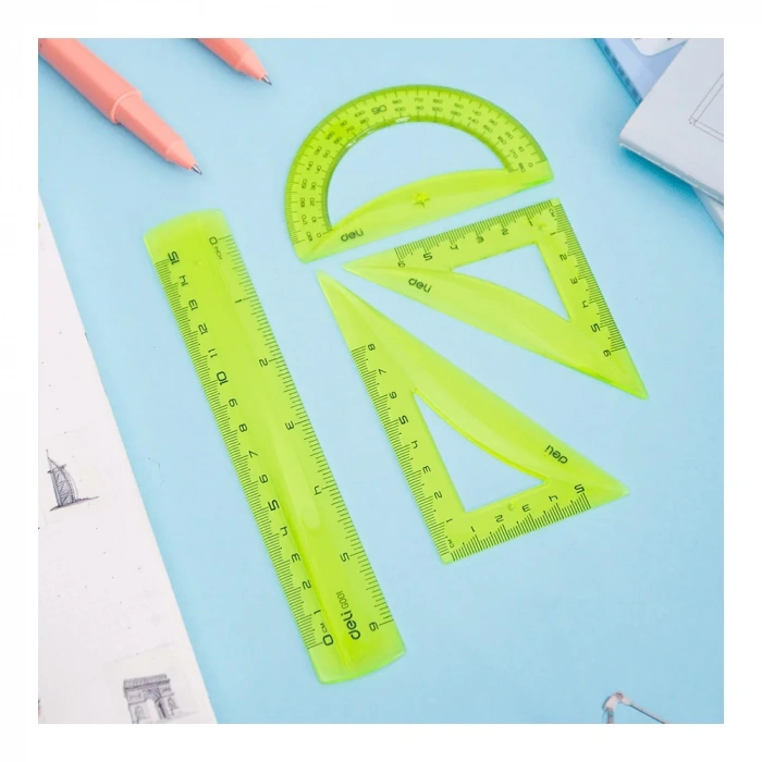 Deli Cetvel Çizim Seti 4 Lü Renkli G00602