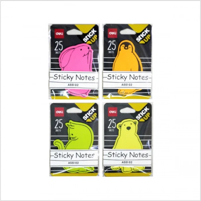 DELİ EA55102 HAYVAN YAPIŞKANLI NOT KAĞIDI 25 YAPRAK