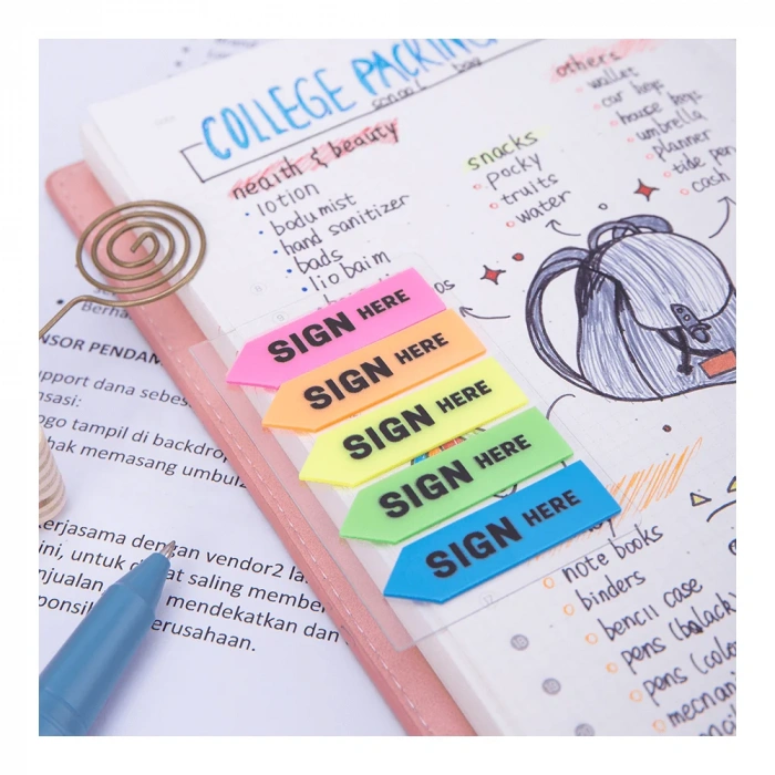 Deli Yapışkanlı Not Şerit 44×12mm A11302