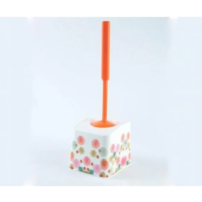 Desenli Klozet Fırçası Takımı Köşeli ( 1 Adet )