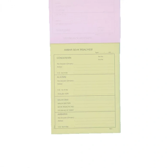 DİLMAN AMBAR SEVK İRSALİYESİ 2/50 3 N OTOKOPİLİ