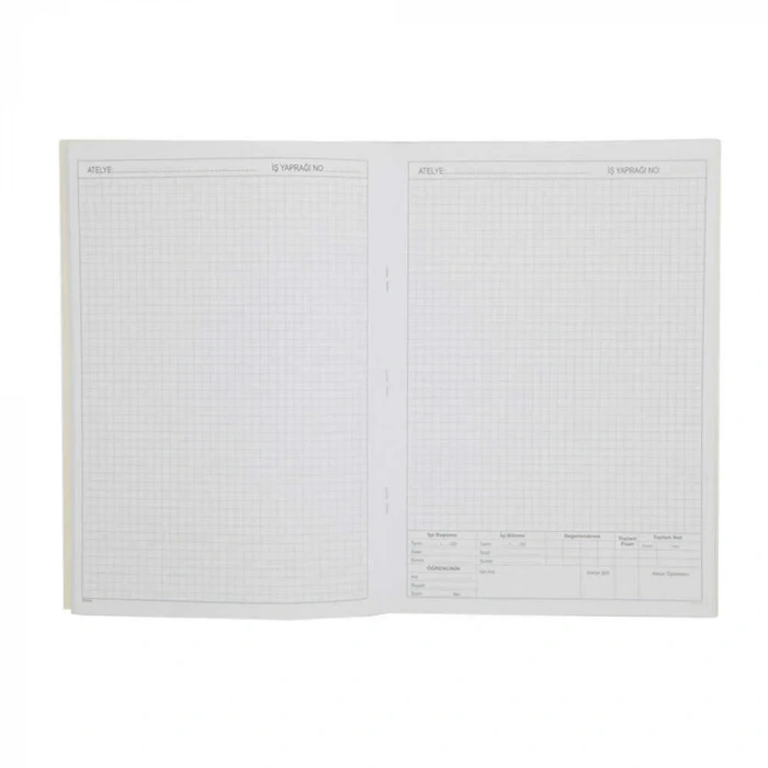 Dilman Atelye Temrin Defteri Karton Kapak 40 Yaprak