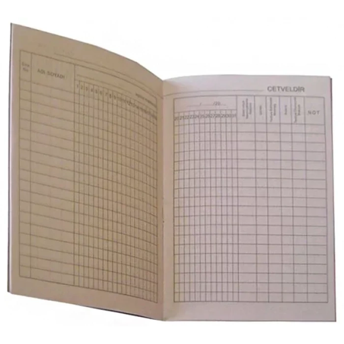 Dilman Aylık Büyük Puantaj Defteri