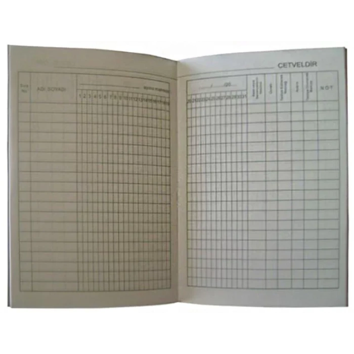 Dilman Aylık Büyük Puantaj Defteri