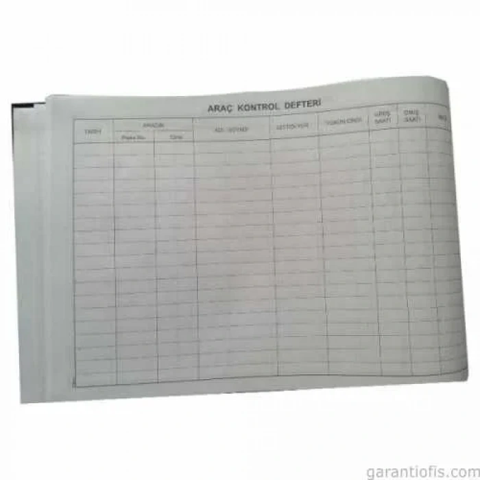 Dilman Ciltli Araç Kayıt Defteri (araç Kontrol Defteri - 96 Yaprak)