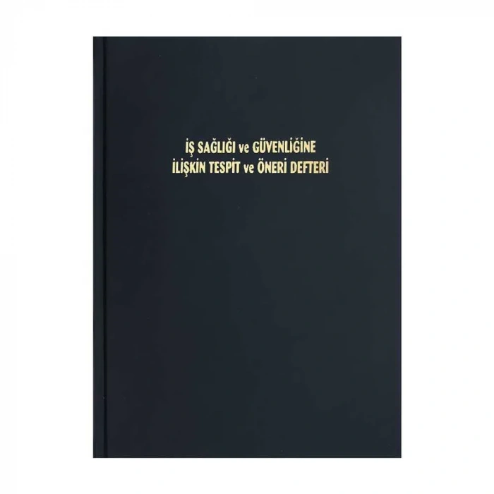 Dilman İş Sağlığı Ve Güvenliği İlişkin Tespit Ve Ön. Defteri No Ciltli 50li