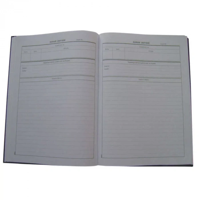 Dilman Karar Defteri Karton Kapak Numaralı 40 Yaprak