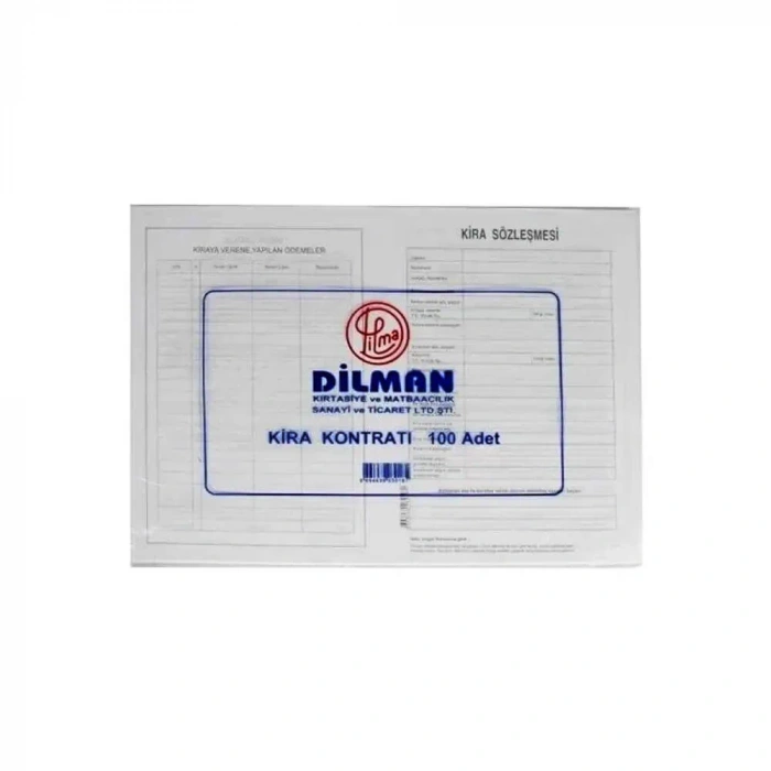 Dilman Kira Kontratı 100lü Paket
