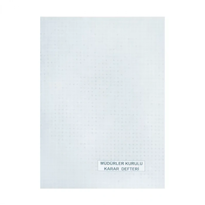 Dilman Müdür Kurulu Karar Defteri Karton Kapak