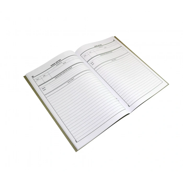 DİLMAN NUMARALI MÜDÜRLER KURULU KARAR DEFTERİ 40 YP