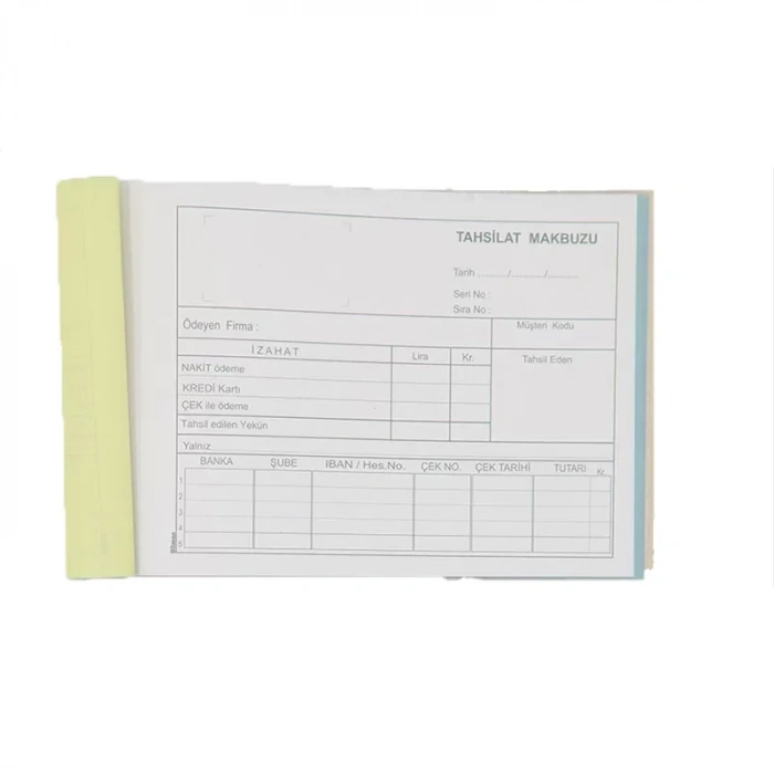 DİLMAN TAHSİLAT MAKBUZU 2/50 2 N OTOKOPİLİ