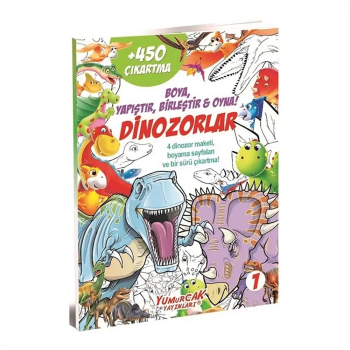 Dinozorlar 450 Çıkartma Kitabı - 1