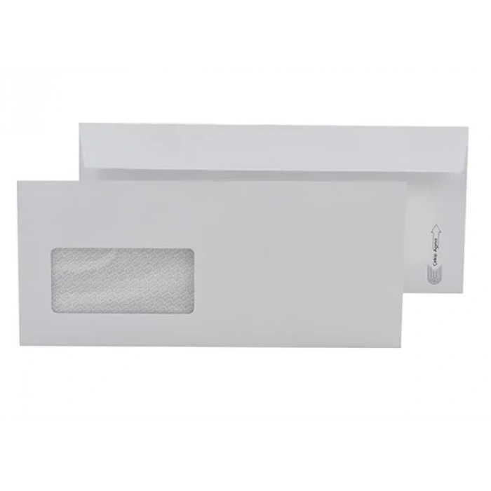 Diplomat Fatura Zarfı Pencereli Beyaz 110gr (50 Li Paket)