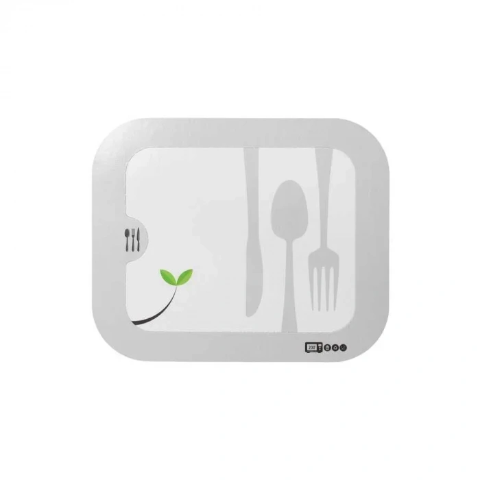 Dmr02 Sıcağa Dayanıklı Karton Gıda Kabı Kapağı - 50 Adet