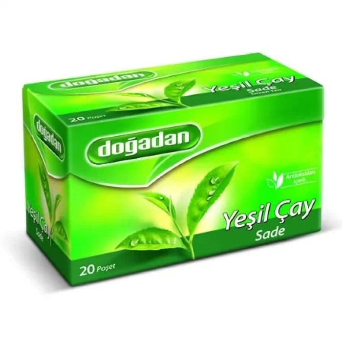 Doğadan Yeşil Çay Sade (20 Li Paket)