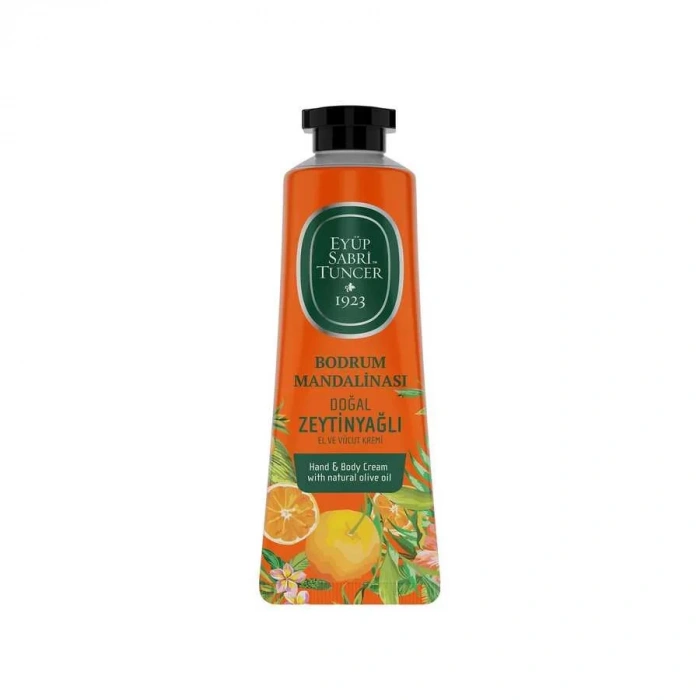 Doğal Zeytinyağlı Bodrum Mandalinası El Ve Vücut Kremi 50 Ml Tüp