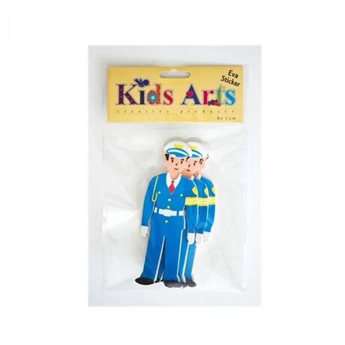 Dolphin Kids Arts Eva Sticker Polis St-105594