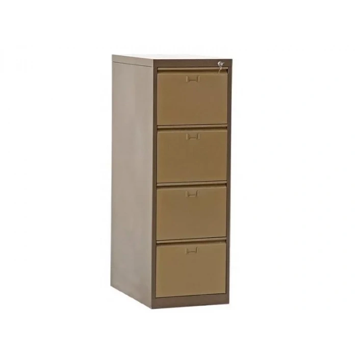 Dört Çekmeceli Çif Renk Metal Kartoteks Askılı Dosya Dolabı