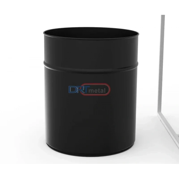DRT METAL DRT 1001 METAL KONİK ÇÖP KOVASI SİYAH