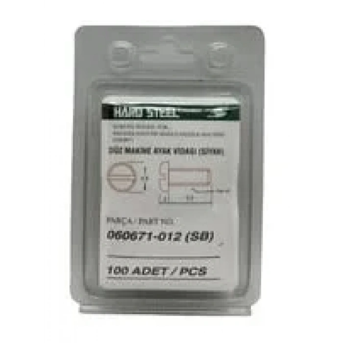 Düz Makine Ayak Vidası Siyah / 060671-012 100ADET