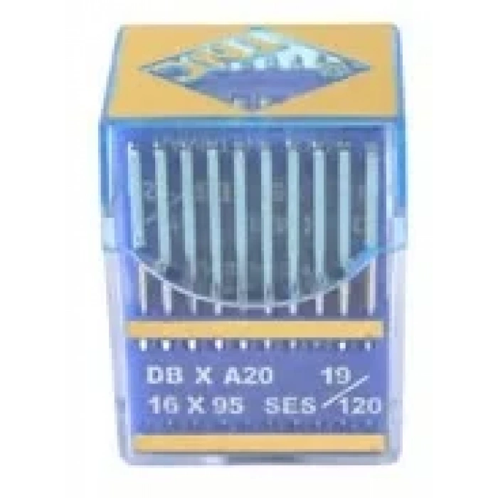 Düz Makine İnce Dip Yanmaz Dikiş İğnesi / DBXA20 (DBX1) SES PVD 19/120 100ADET