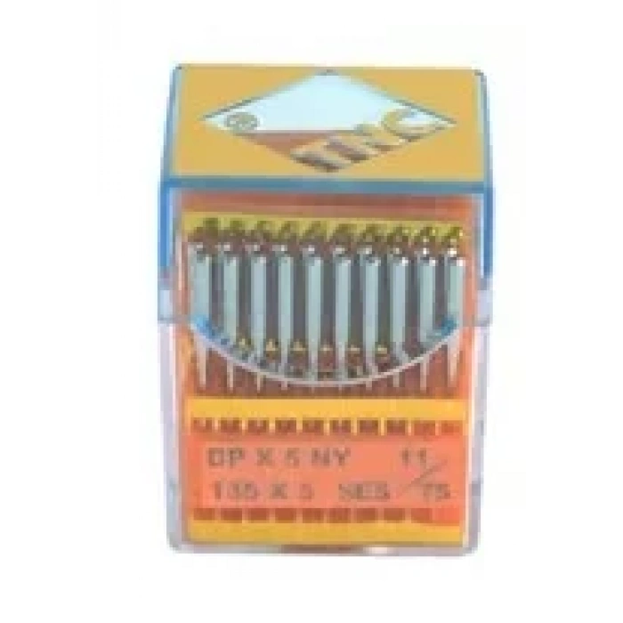 Düz Makine Kalın Dip Yanmaz Dikiş İğnesi / DPX5 SES PVD 11/75 100ADET