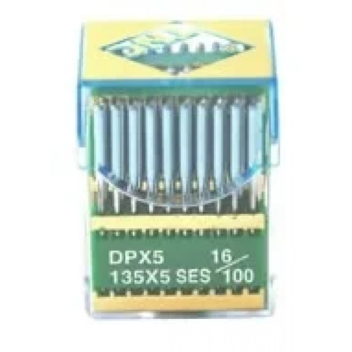 Düz Makine Kalın Dip Yanmaz Dikiş İğnesi / DPX5 SES PVD 16/100 100ADET