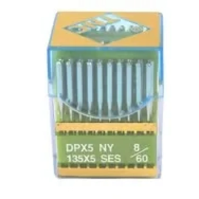 Düz Makine Kalın Dip Yanmaz Dikiş İğnesi / DPX5 SES PVD 8/60 100ADET
