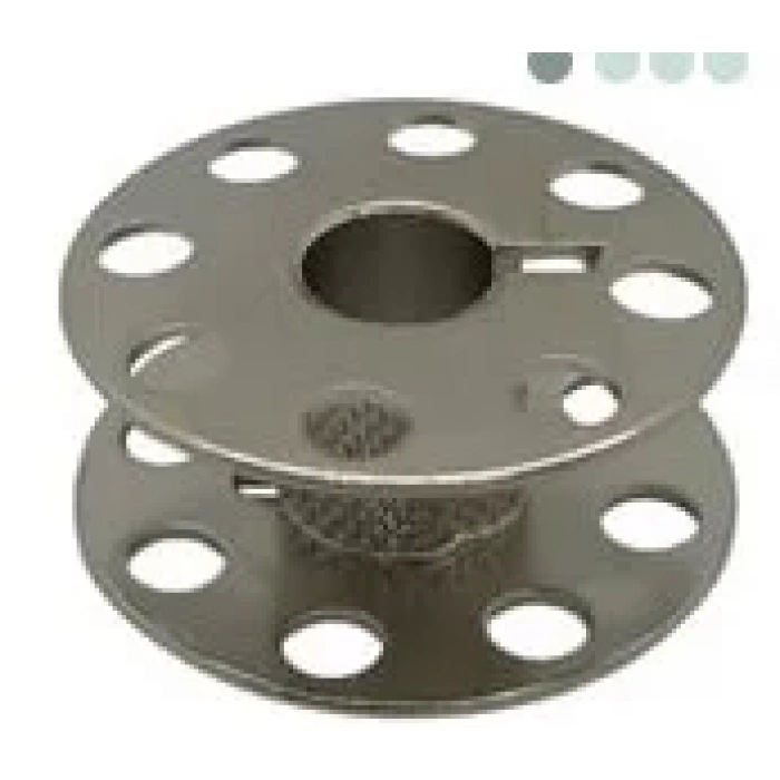 Düz Makine Metal Beyaz Tırnaklı-İçi Tırtıklı Masura / 270010QWS(3S)