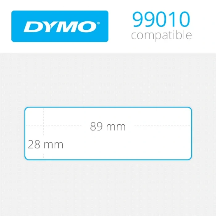 DYMO 99010 LW Çok Amaçlı Etiket 28x89mm 1-1/8inç x 3-1/2 inç - 260 lı Paket
