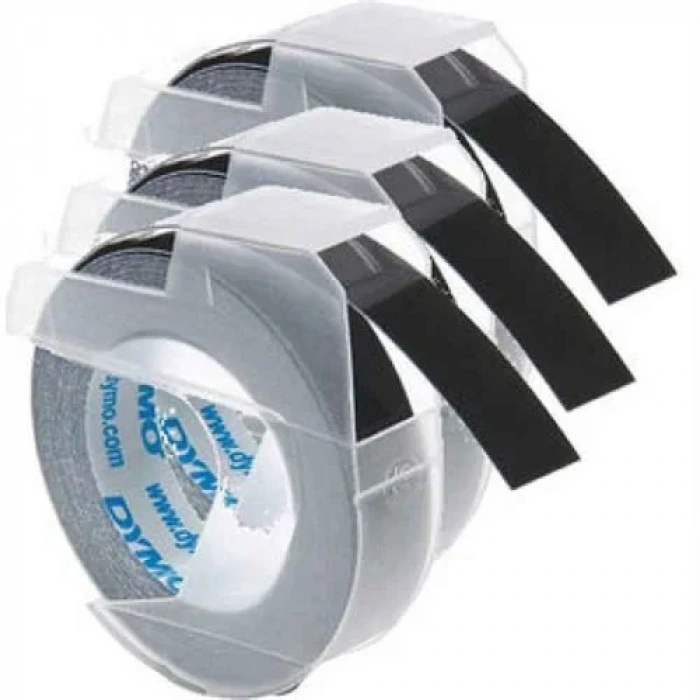 DYMO KABARTMA ŞERİT 9mmx3m SİYAH 3LÜ BLİSTER (S0847730)