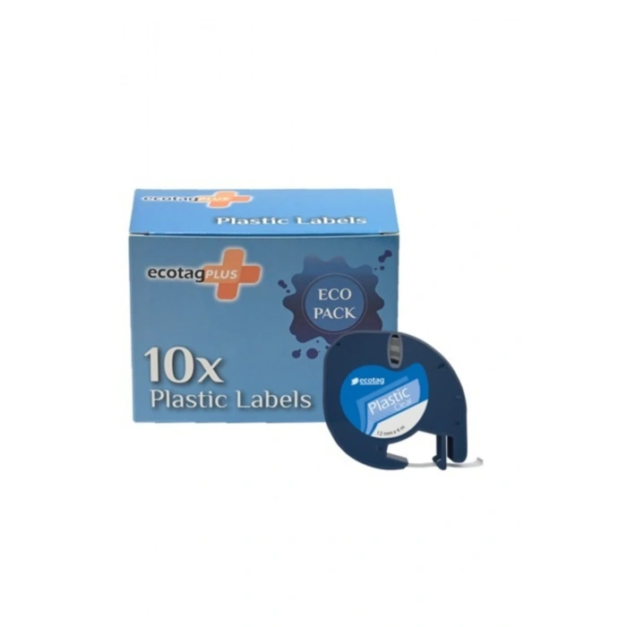 Dymo Letratag Muadili Thermal Plastik Şerit Etiket Beyaz 10lu