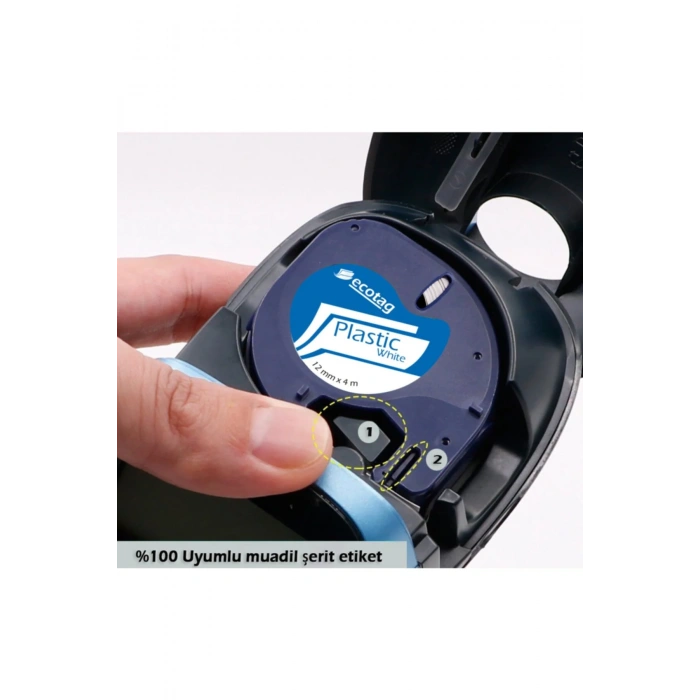 Dymo Letratag Muadili Thermal Plastik Şerit Etiket Beyaz 10lu