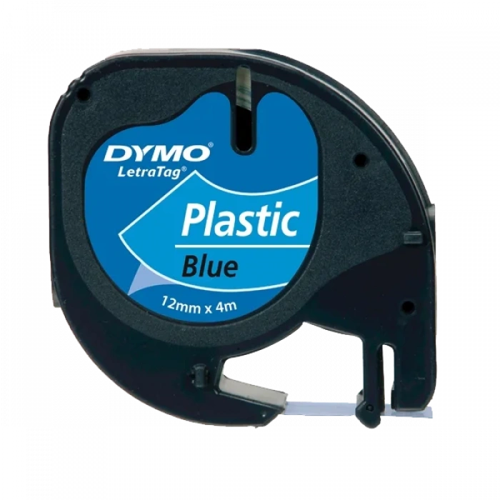 Dymo Letratag Şerit Plastik 12 MMx4 MT Mavi 91205