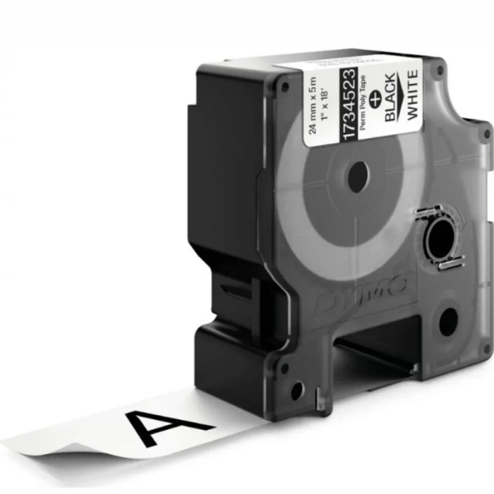 DYMO RhinoPRO 1734523 Beyaz/Siyah Sabit Polyester Şerit 24 mm x 5,5 mt