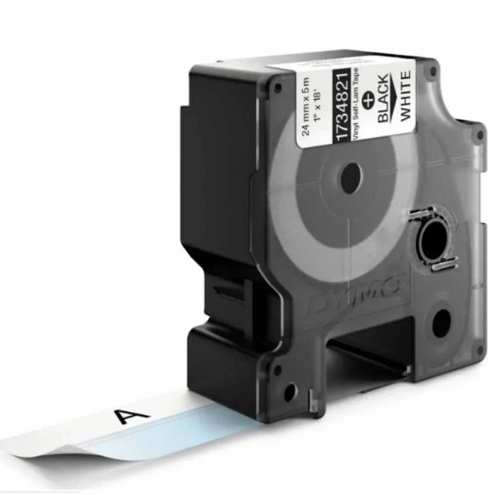 Dymo Rhinopro 1734821 Beyaz/siyah Lamine Vinil Şerit 24 Mm X 5,5 Mt