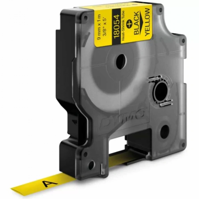 Dymo Rhinopro 18054 Sarı/siyah Isıyla Küçülen Şerit 9 Mm X 1,5 Mt