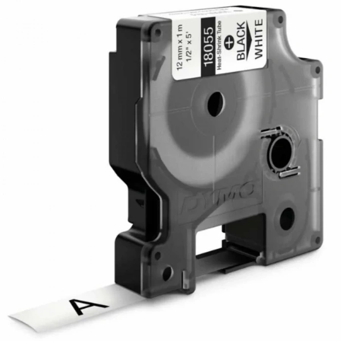 Dymo Rhinopro 18055 Beyaz/siyah Isıyla Küçülen Şerit 12 Mm X 1,5 Mt