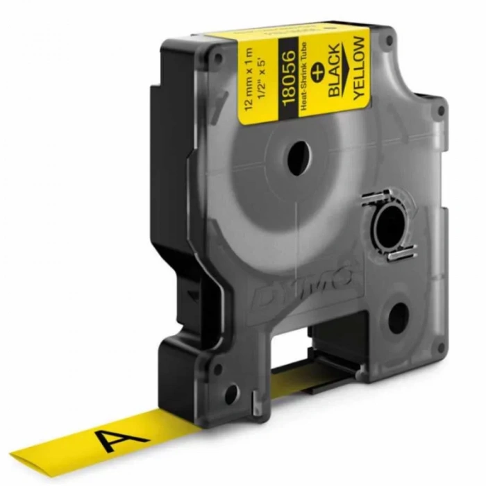 Dymo Rhinopro 18056 Sarı/siyah Isıyla Küçülen Şerit 12 Mm X 1,5 Mt