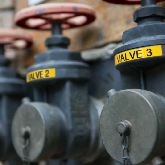 Dymo Rhinopro 18432 Sarı/siyah Renkli Vinil Şerit 12 Mm X 5,5 Mt