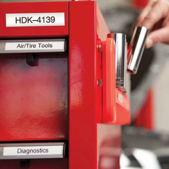 Dymo Rhinopro 18432 Sarı/siyah Renkli Vinil Şerit 12 Mm X 5,5 Mt