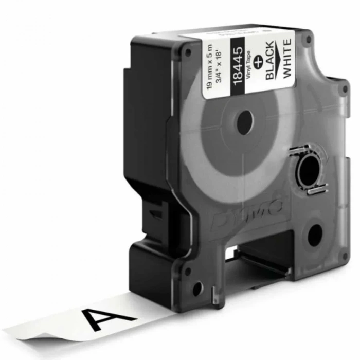 Dymo Rhinopro 18445 Beyaz/siyah Renkli Vinil Şerit 19 Mm X 5,5 Mt