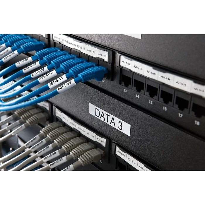 DYMO XTL 1868751 Çok Amaçlı Vinil Etiket 12mm x 7m Beyaz - Siyah