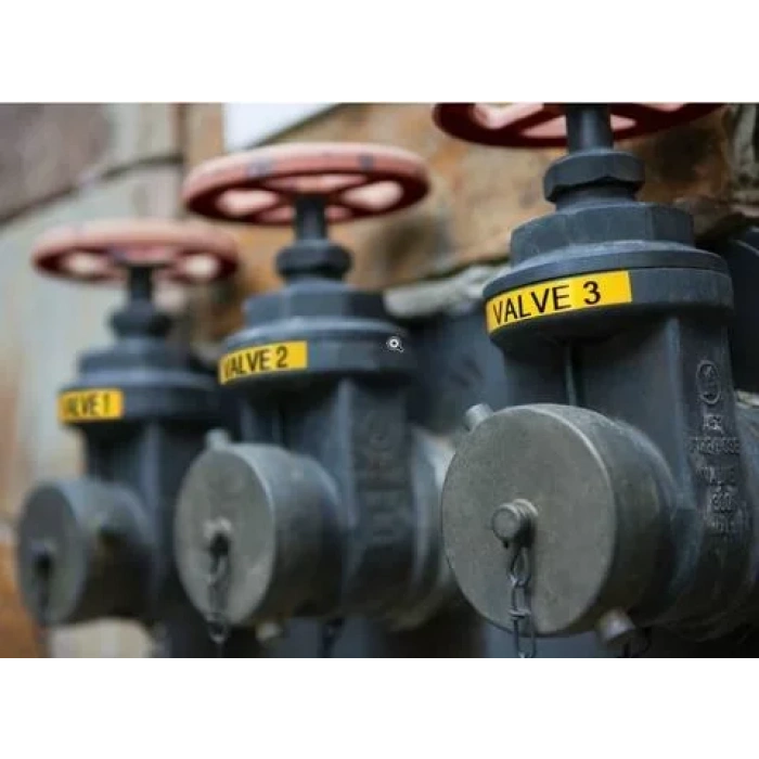 DYMO XTL 1868775 Çok Amaçlı Vinil Etiket 54mm x 7m Sarı - Siyah