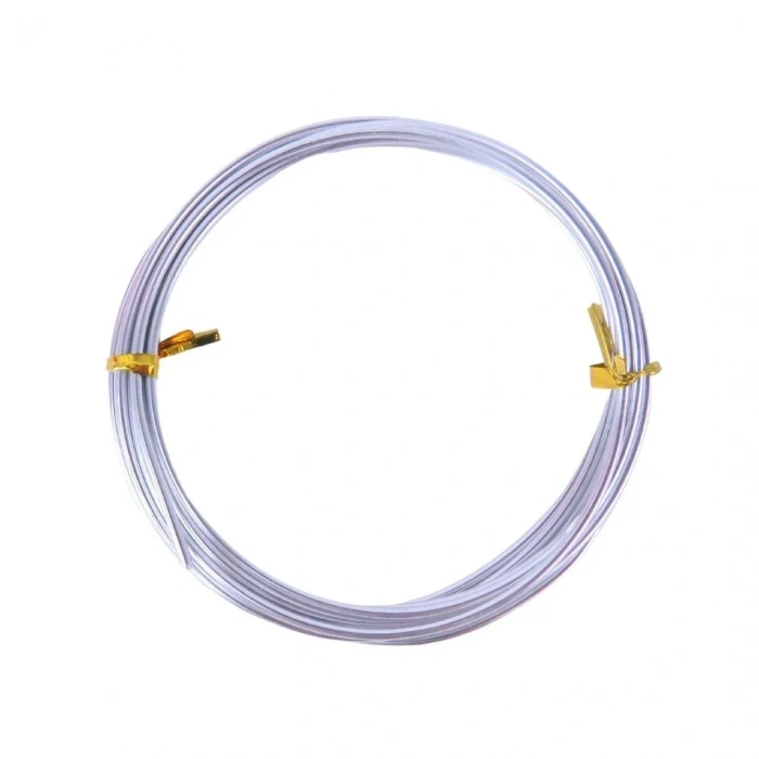 Dytac Alüminyum Tel Yuvarlak 2mm x 2m Gümüş