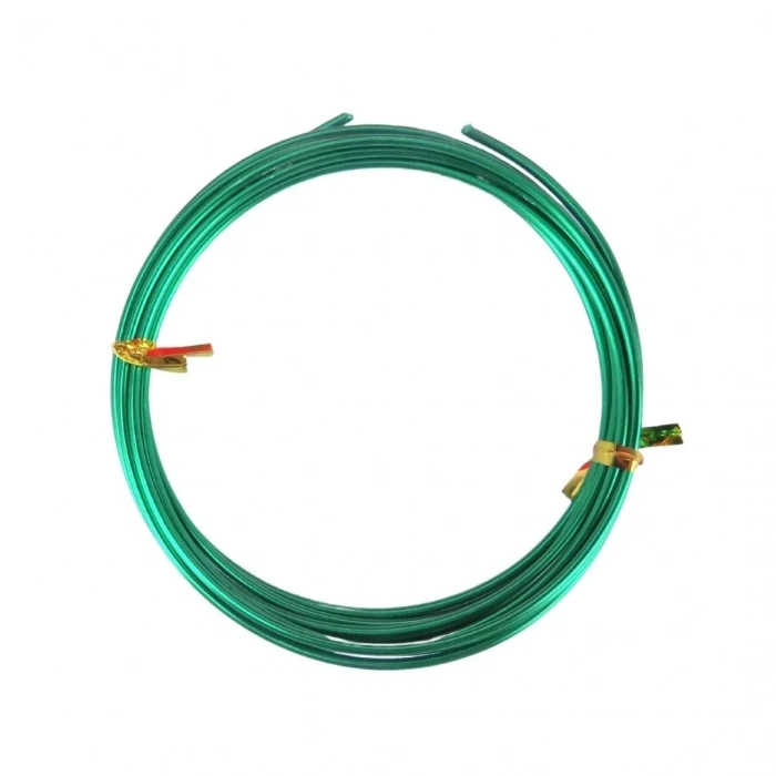 Dytac Alüminyum Tel Yuvarlak 2mm x 2m Yeşil