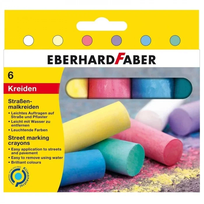 EBERHARDFABER 6 RENK SOKAK İŞARETLEME TEBEŞİRİ