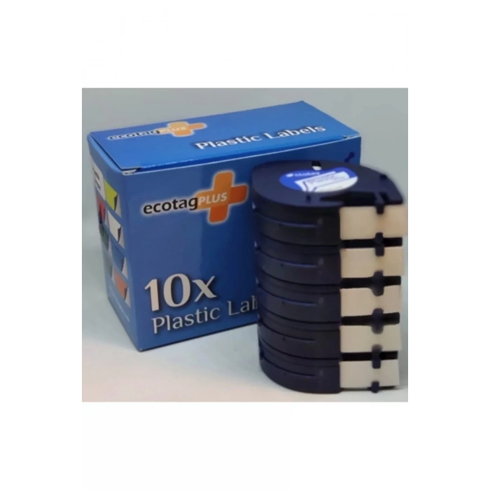 Ecotag Dymo Letratag Muadili Kağıt Şerit Etiket Beyaz 10 Lu Eco Paket